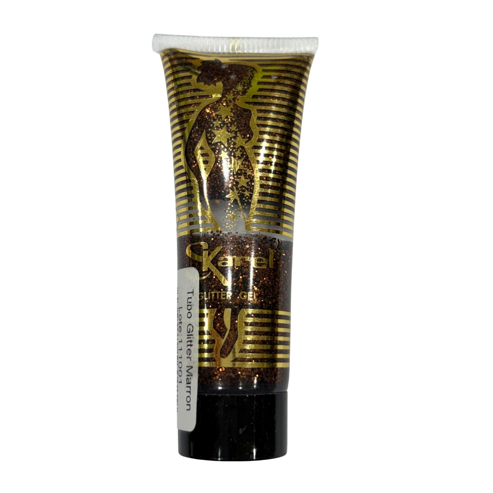 Aigua Color en Crema Marró Fosc amb Purpurina